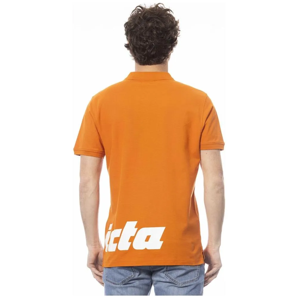 Invicta Orange Cotton Men Polo Shirt