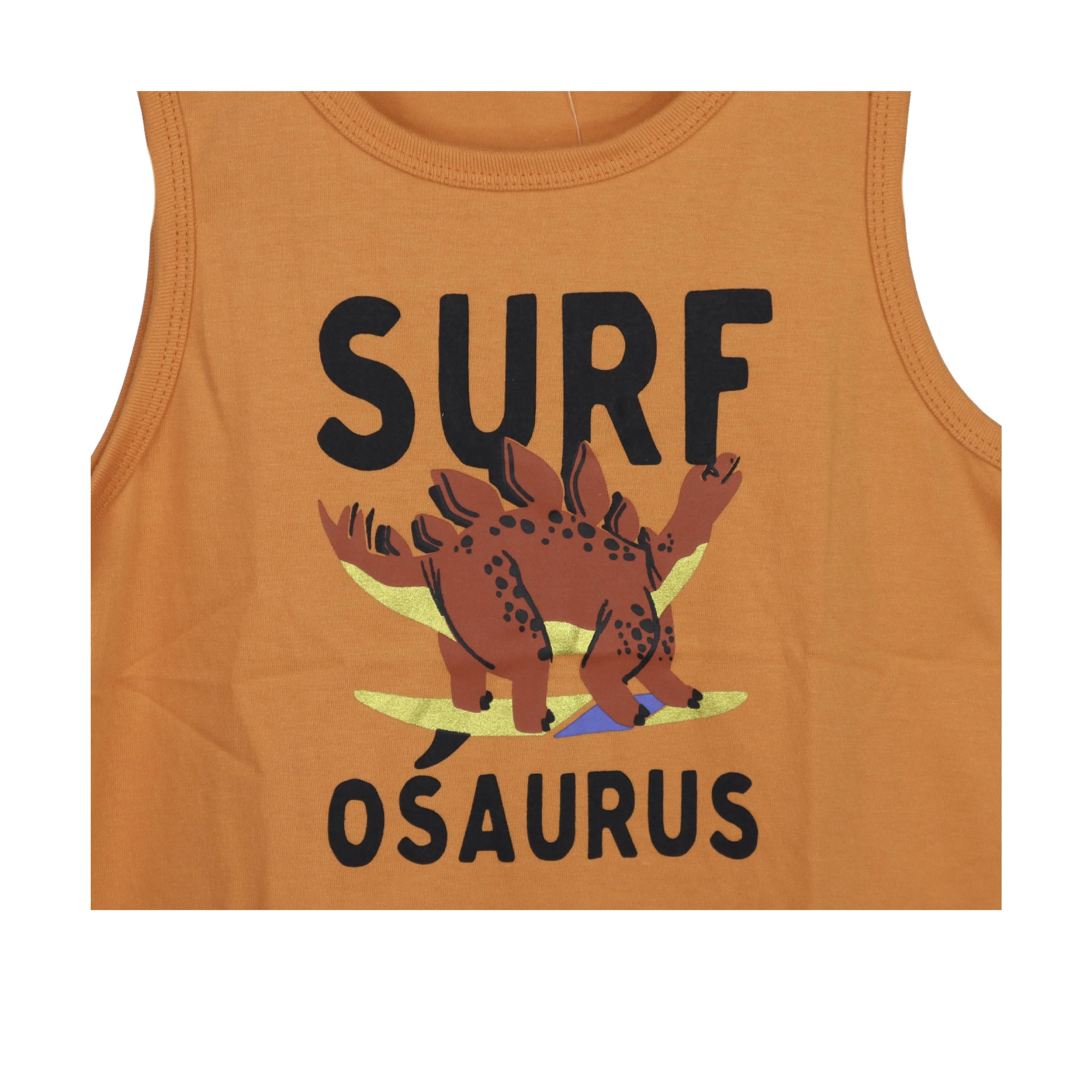 JKC Sando with Surf-osaurus Spot Print - Orange