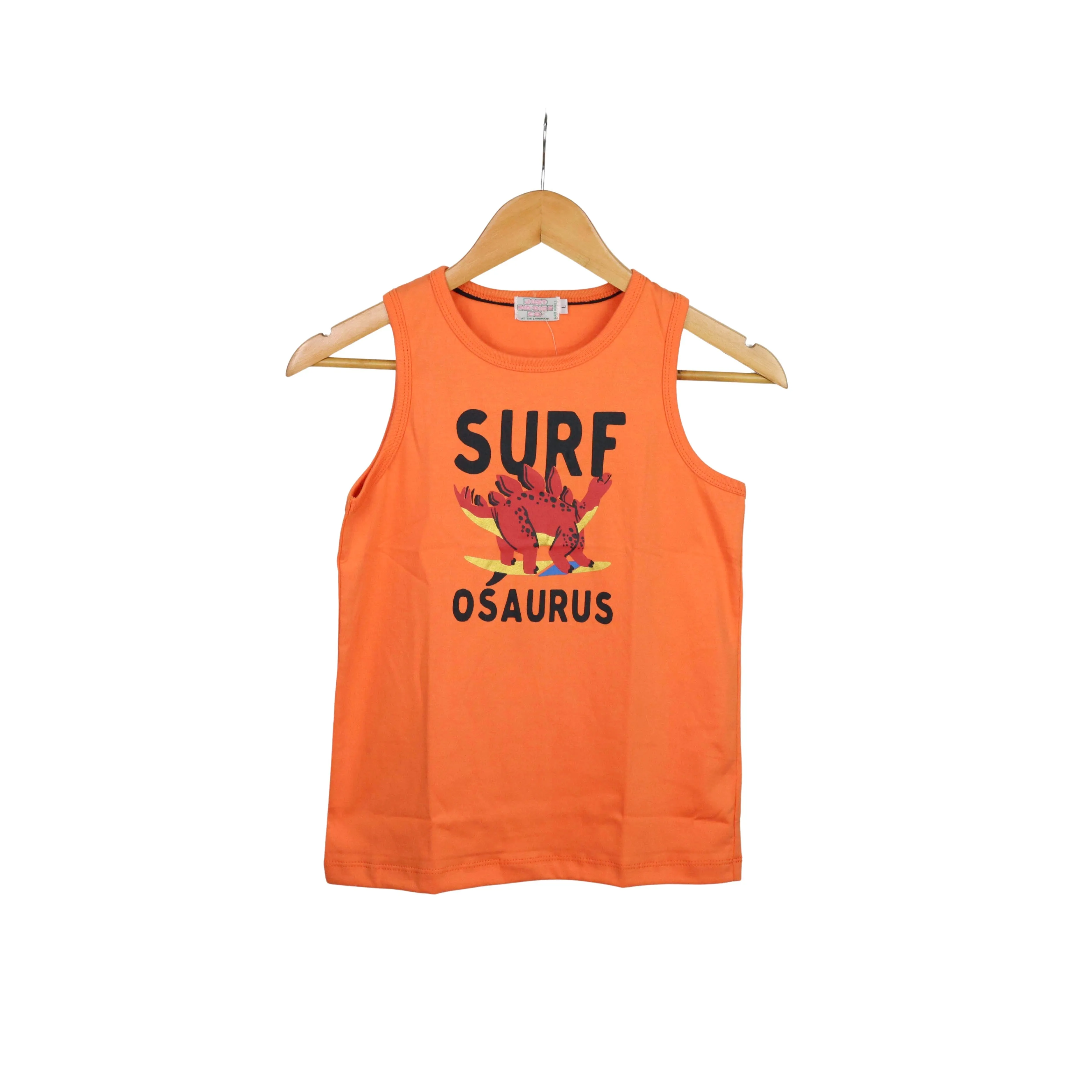 JKC Sando with Surf-osaurus Spot Print - Orange