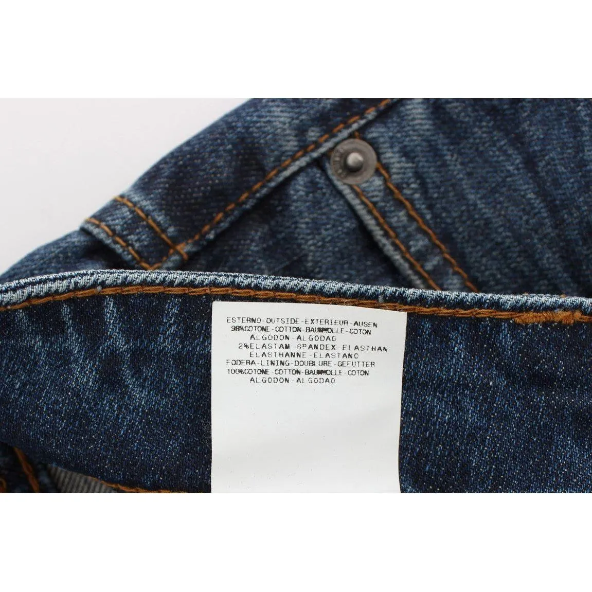 John Galliano Chic Slim Fit Blue Jeans