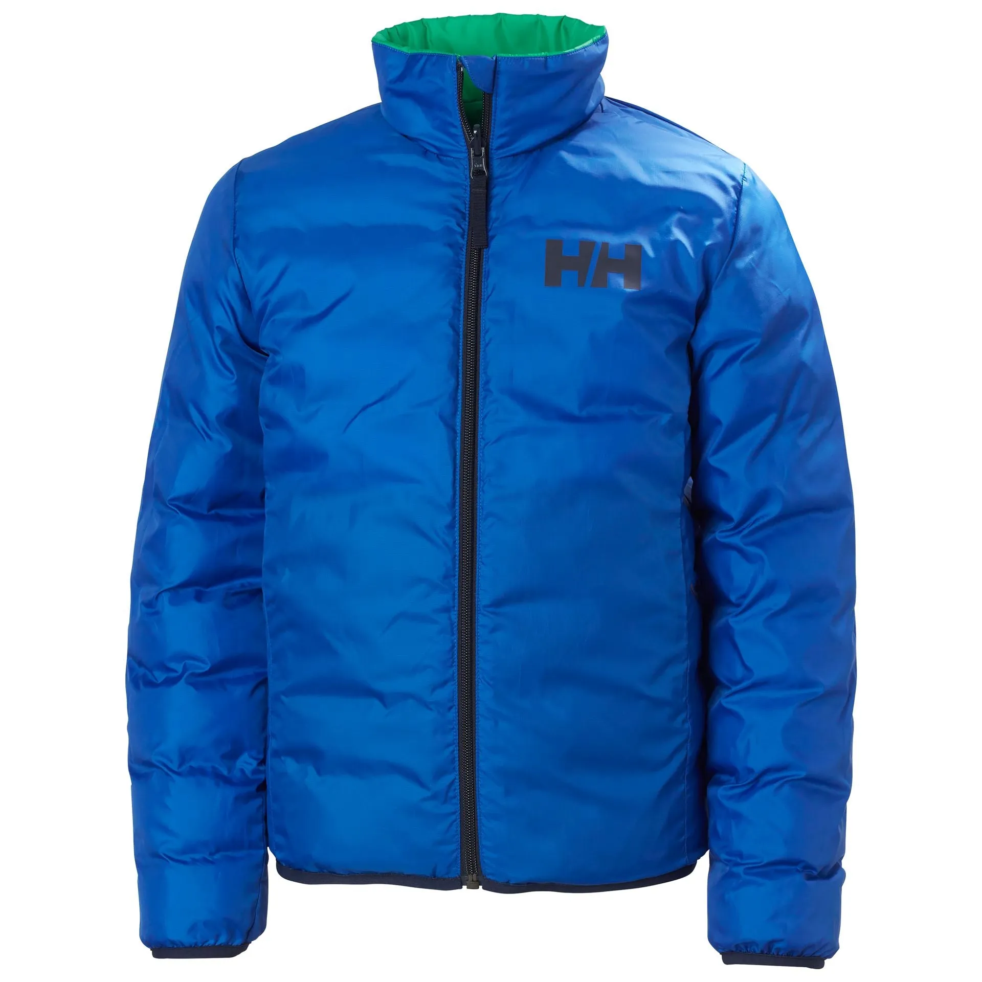 JUNIOR MARKA REVERSIBLE INSULATOR JACKET - BRIGHT GREEN - AGES 8 TO 10