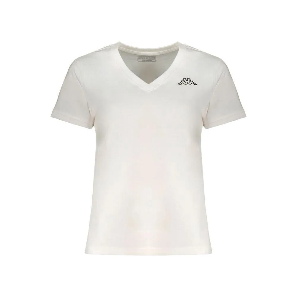 Kappa White Cotton Tops & T-Shirt