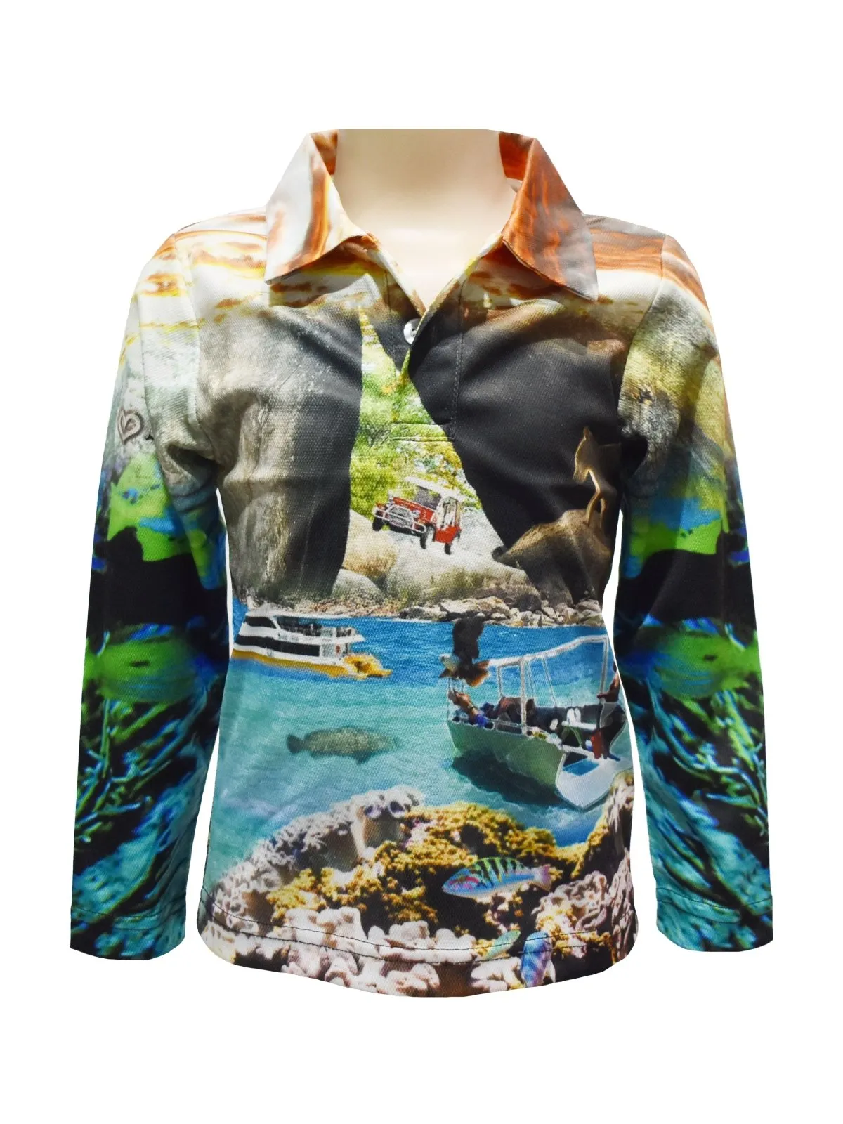 Kids Fishing Shirts UV Protection - Maggie Island