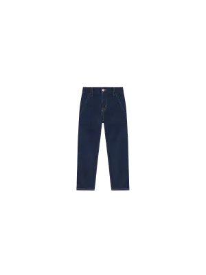 Kid's Hemp Denim Elastic Waist Jeans—rinse wash