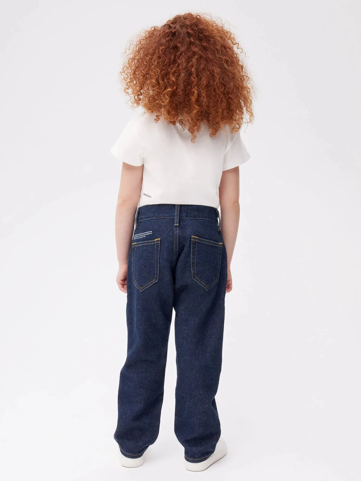 Kid's Hemp Denim Elastic Waist Jeans—rinse wash