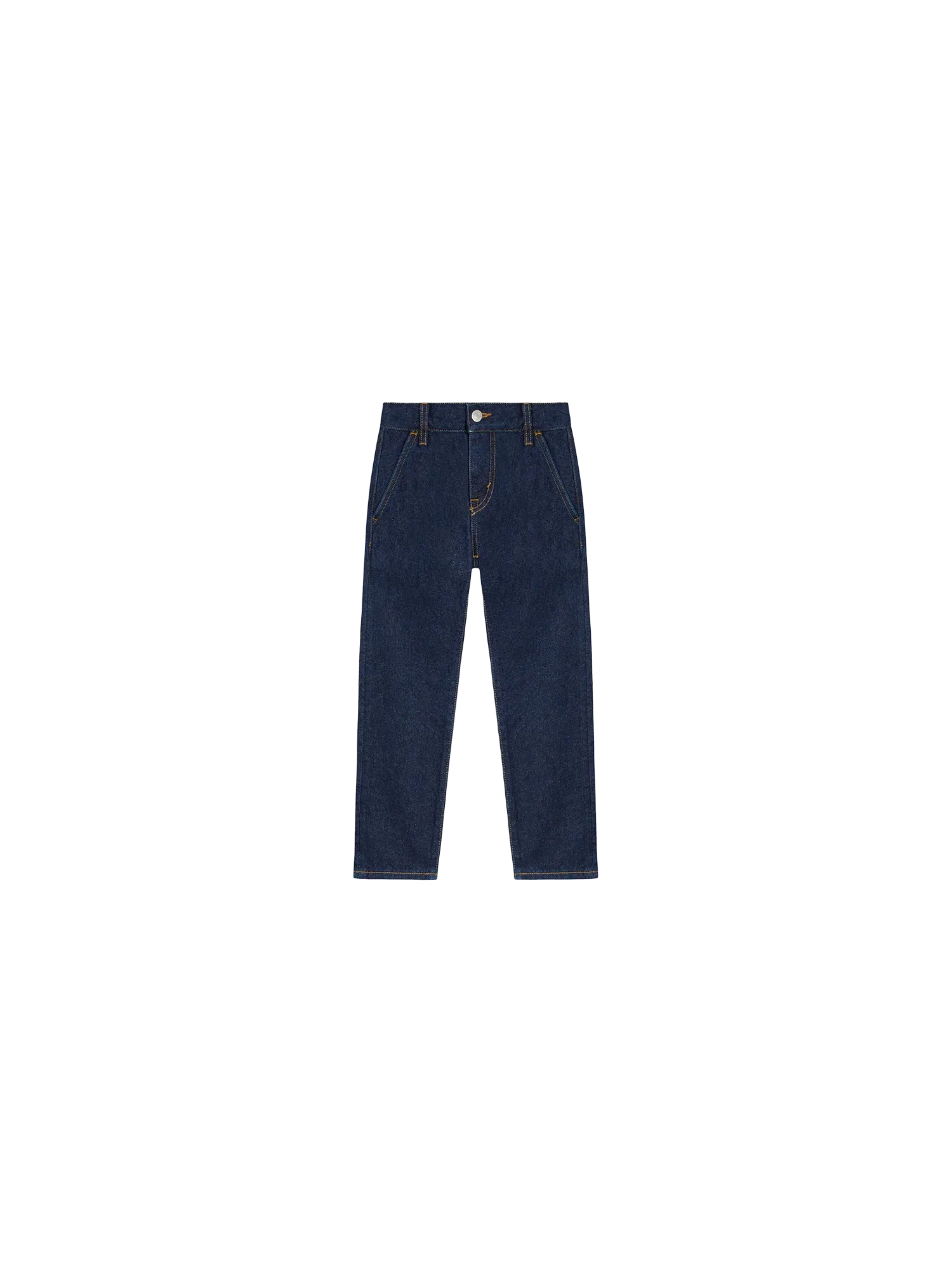 Kid's Hemp Denim Elastic Waist Jeans—rinse wash