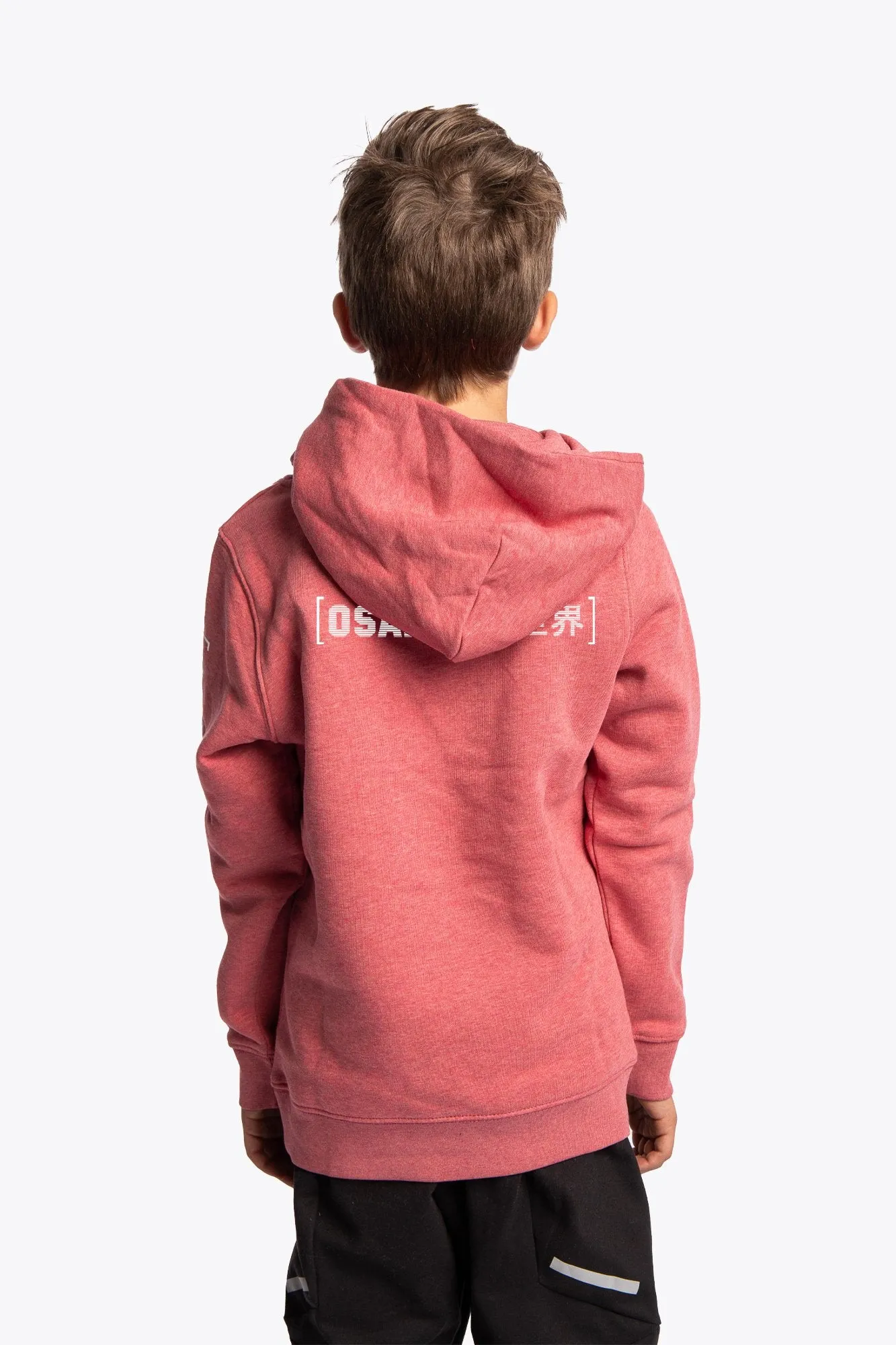 Kids Hoodie Trace - Heather Cranberry