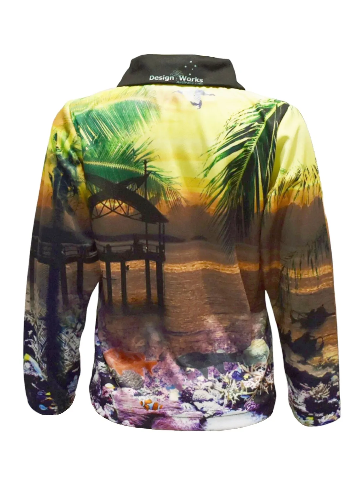 Kids Long Sleeve Beach Sun Shirts - Design Works