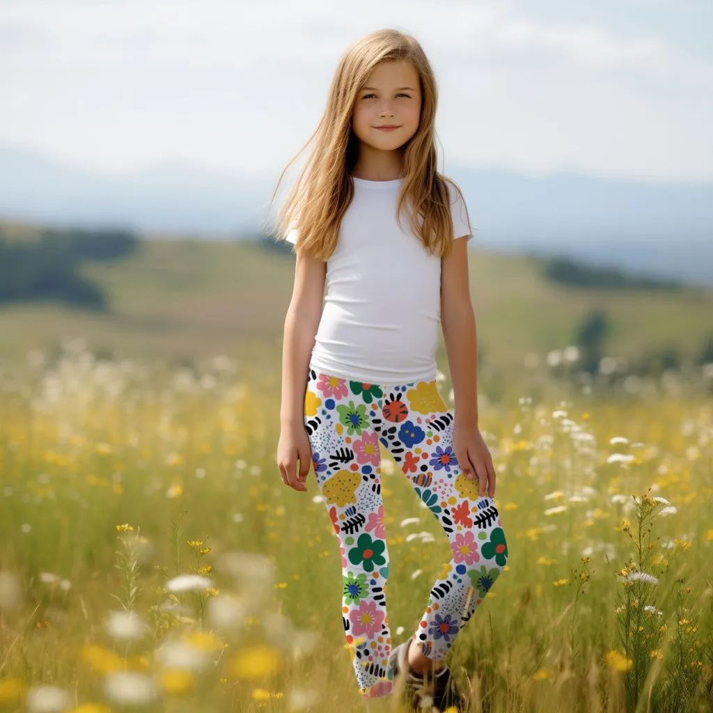 Kids Playful Floral Leggings