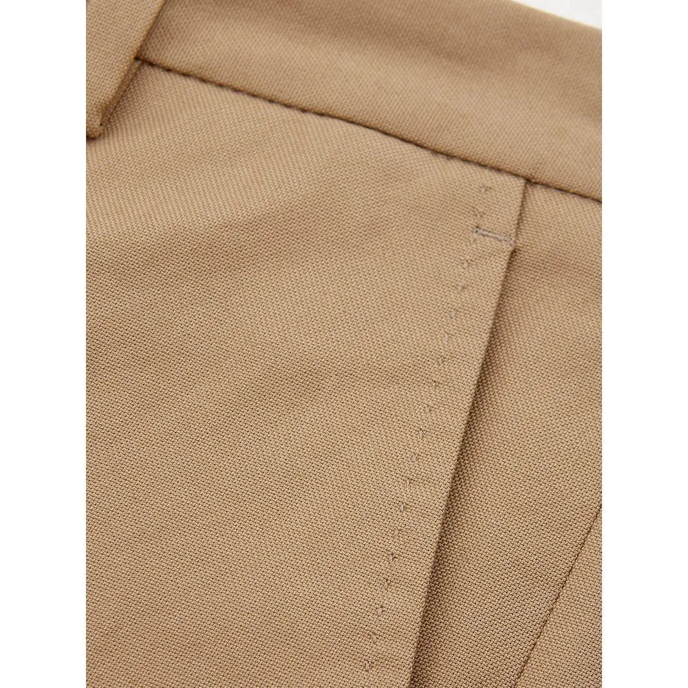 Lardini Elegant Brown Cotton Trousers for Women