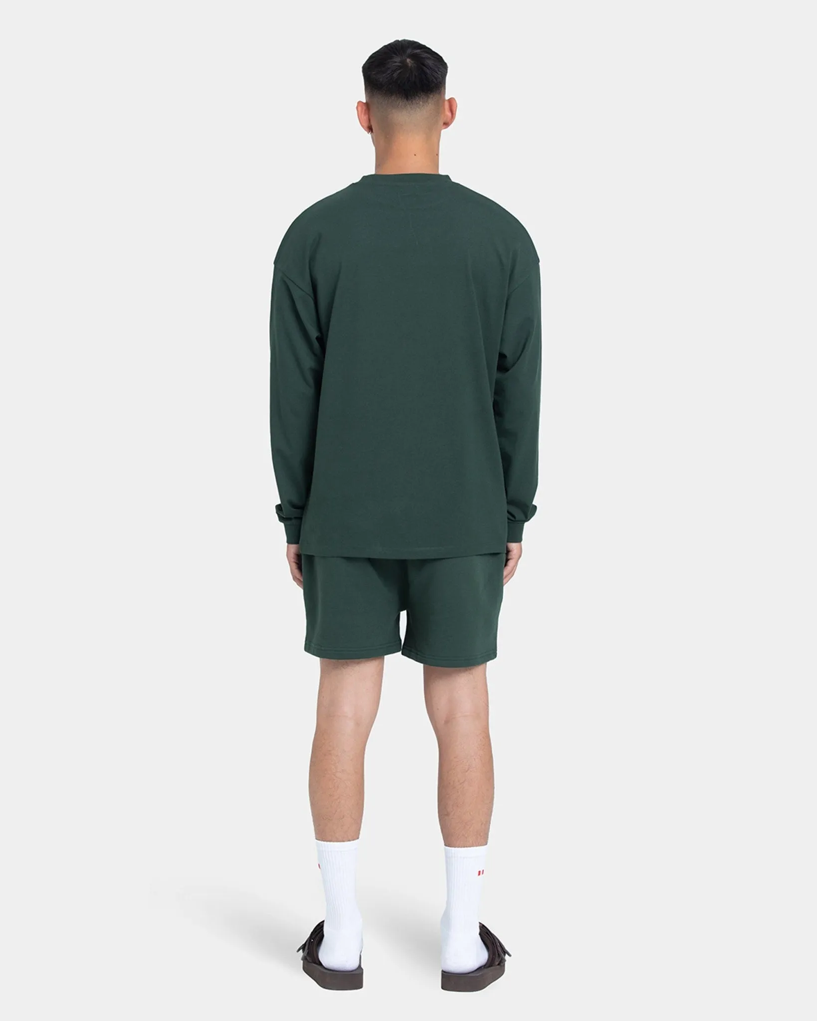 Long Sleeve Oversize, Men (Bottle Green) -