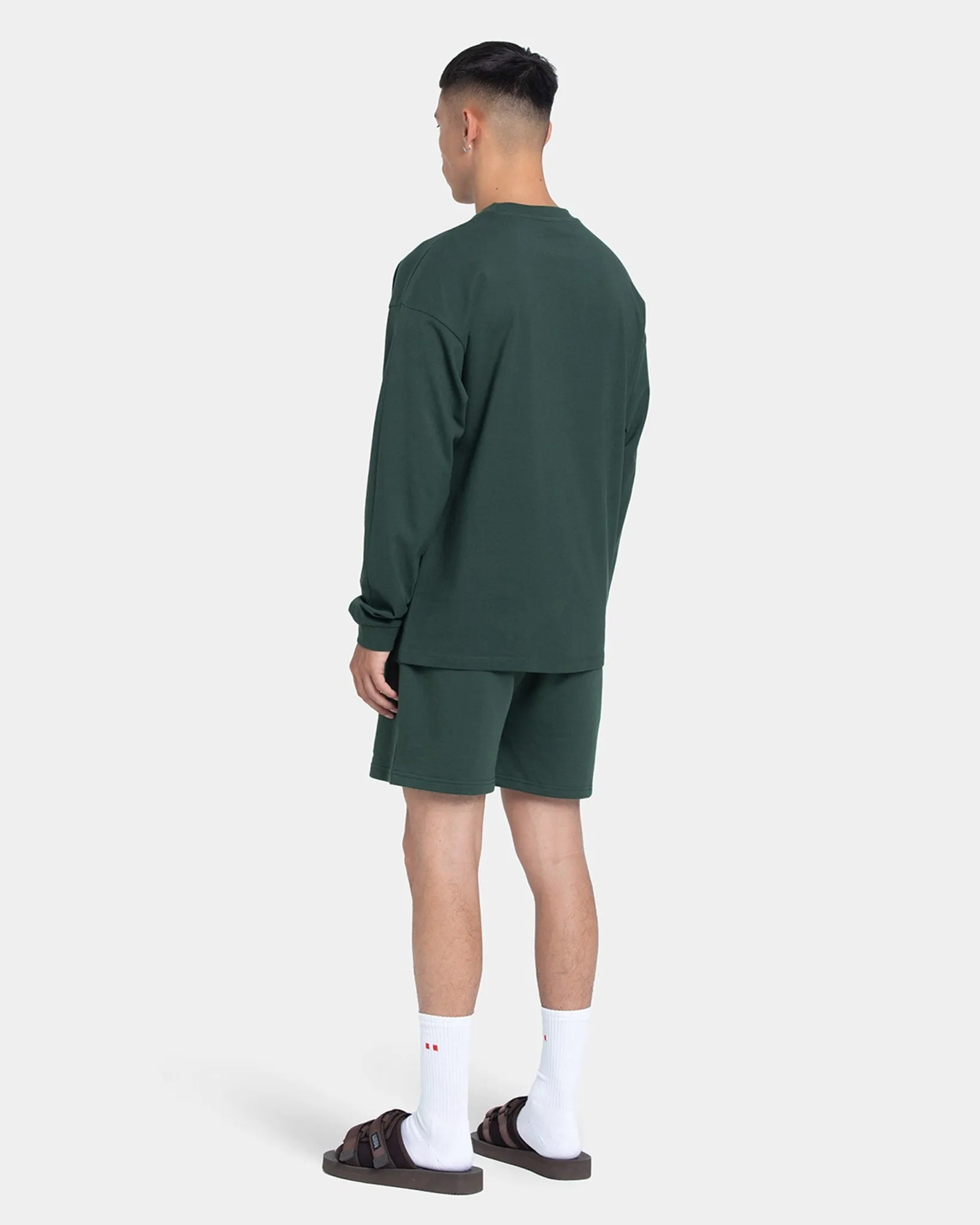 Long Sleeve Oversize, Men (Bottle Green) -