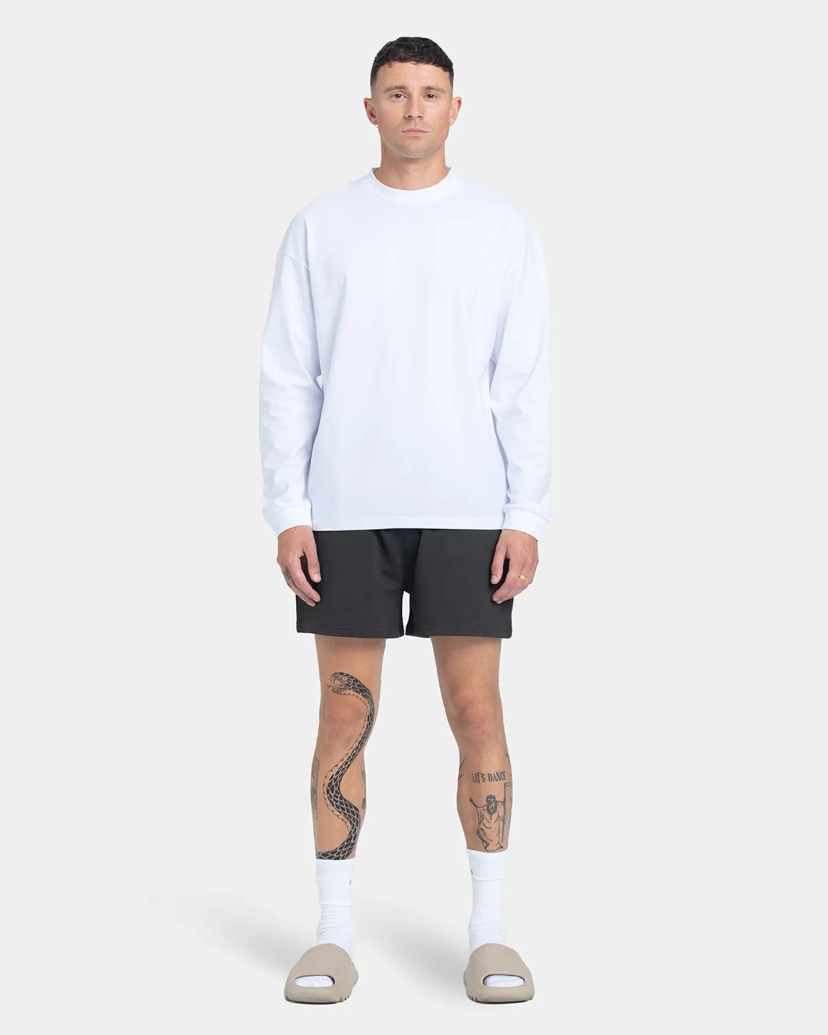 Long Sleeve Oversize, Men (White) -