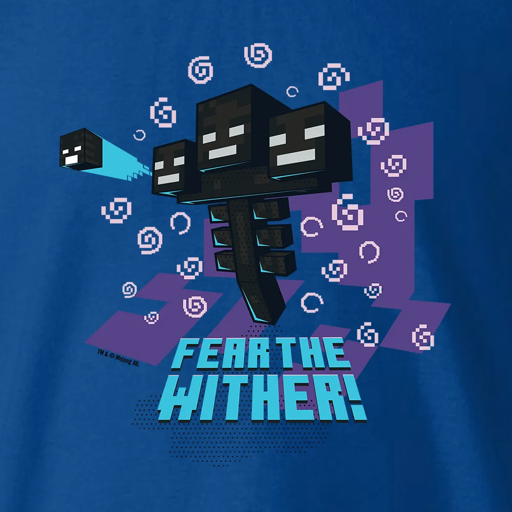 Minecraft Jolly Mobs Fear the Wither Kids Short Sleeve T-Shirt