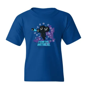 Minecraft Jolly Mobs Fear the Wither Kids Short Sleeve T-Shirt