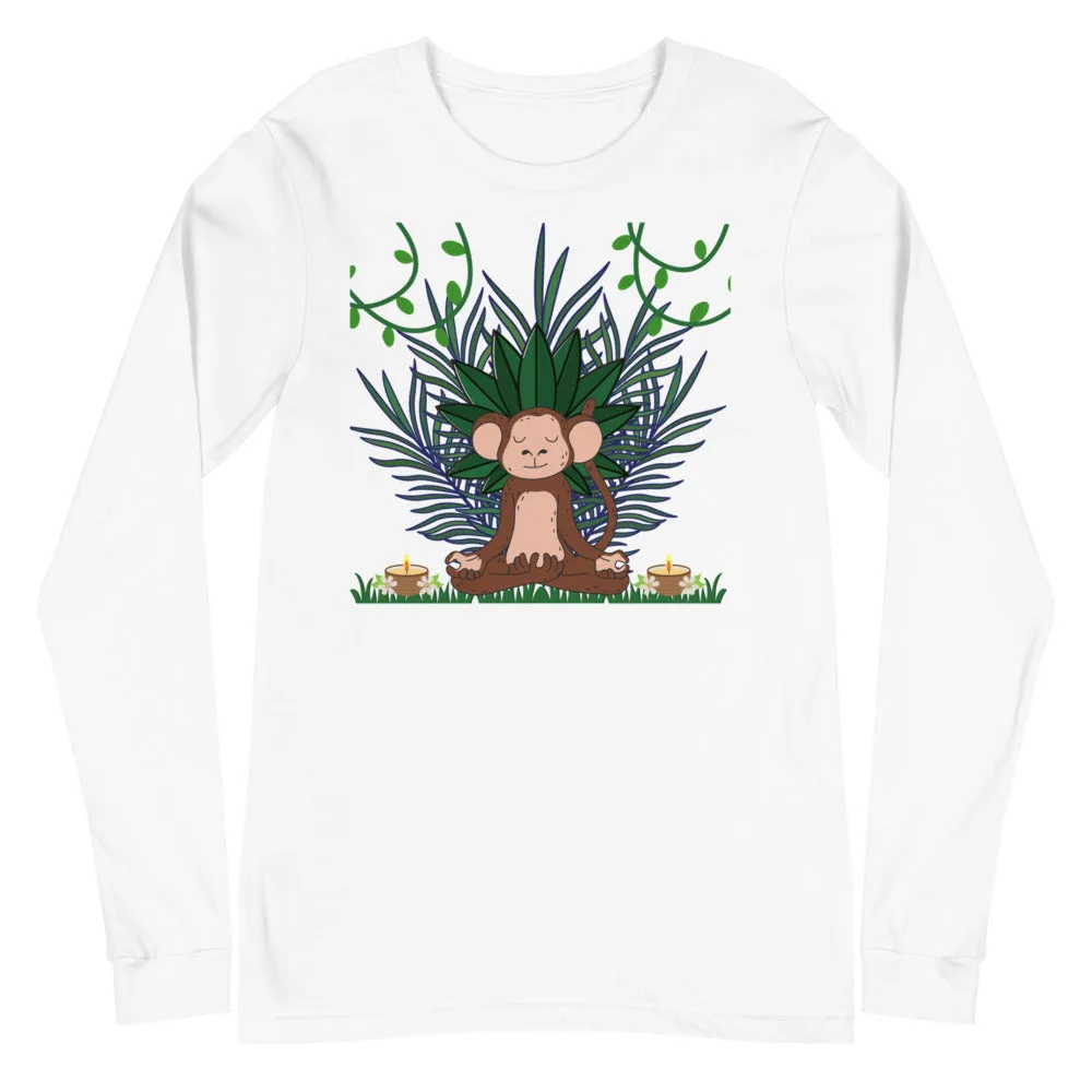 Monkey graphic white t-shirt  for men