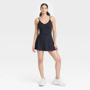 New - JoyLab Women's Corset Detail Athletic Active Dress with Shorts Pockets