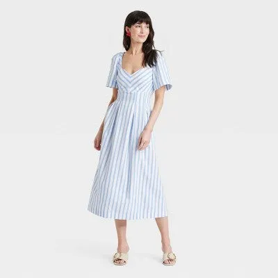 New - Women's Short Sleeve Midi Dress - A New Day