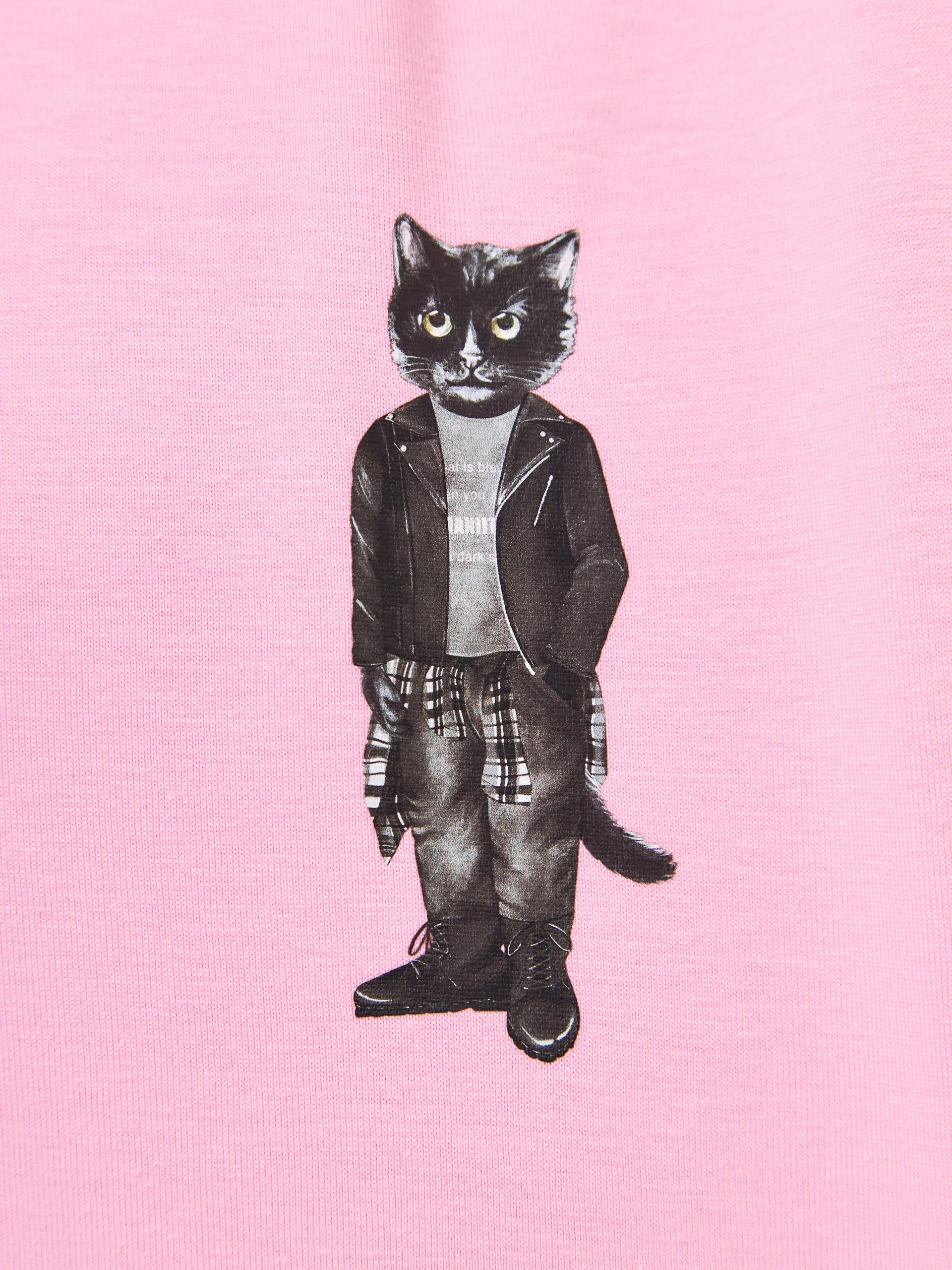 Pink Printed T-shirt ROCKER CAT