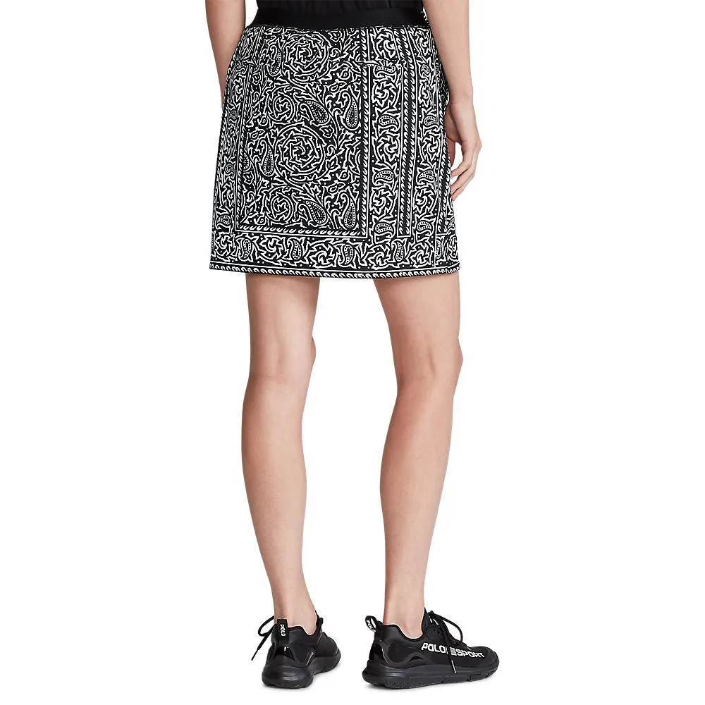 Polo Golf Ralph Lauren Women's Printed Skort - Black Border Block Print