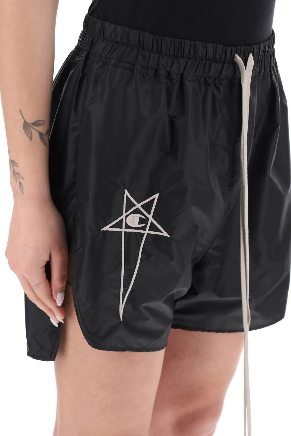 Rick Owens x Champion Mens Dolphin Shorts - Stylish Athletic Wear with Unique Design