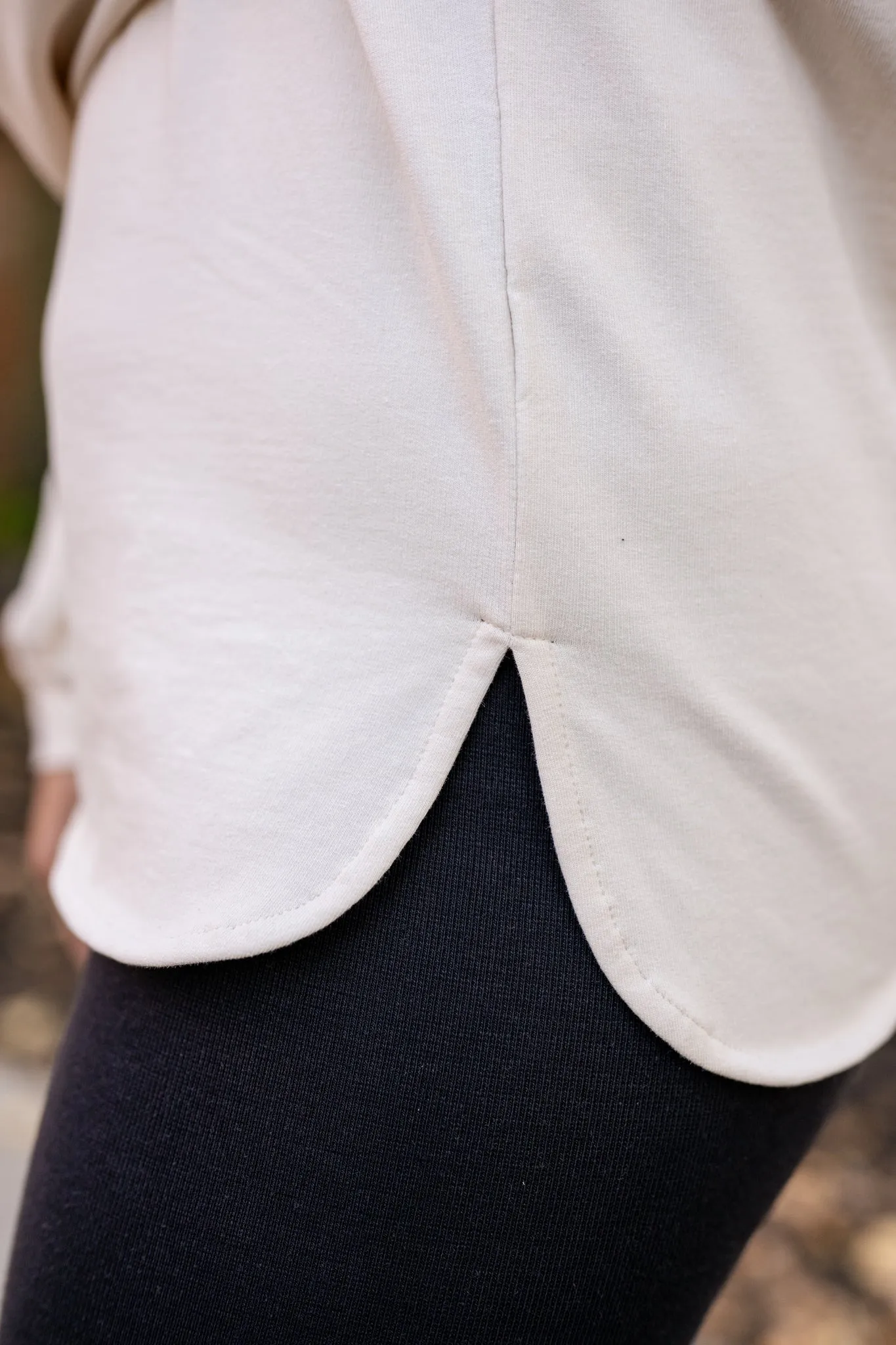 Split-Collared Polo Top