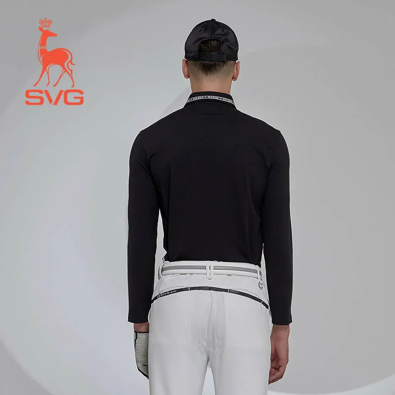 SVG Men's Long Sleeved Golf Shirt