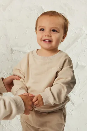 The Kids Essentials Sweater - Stone