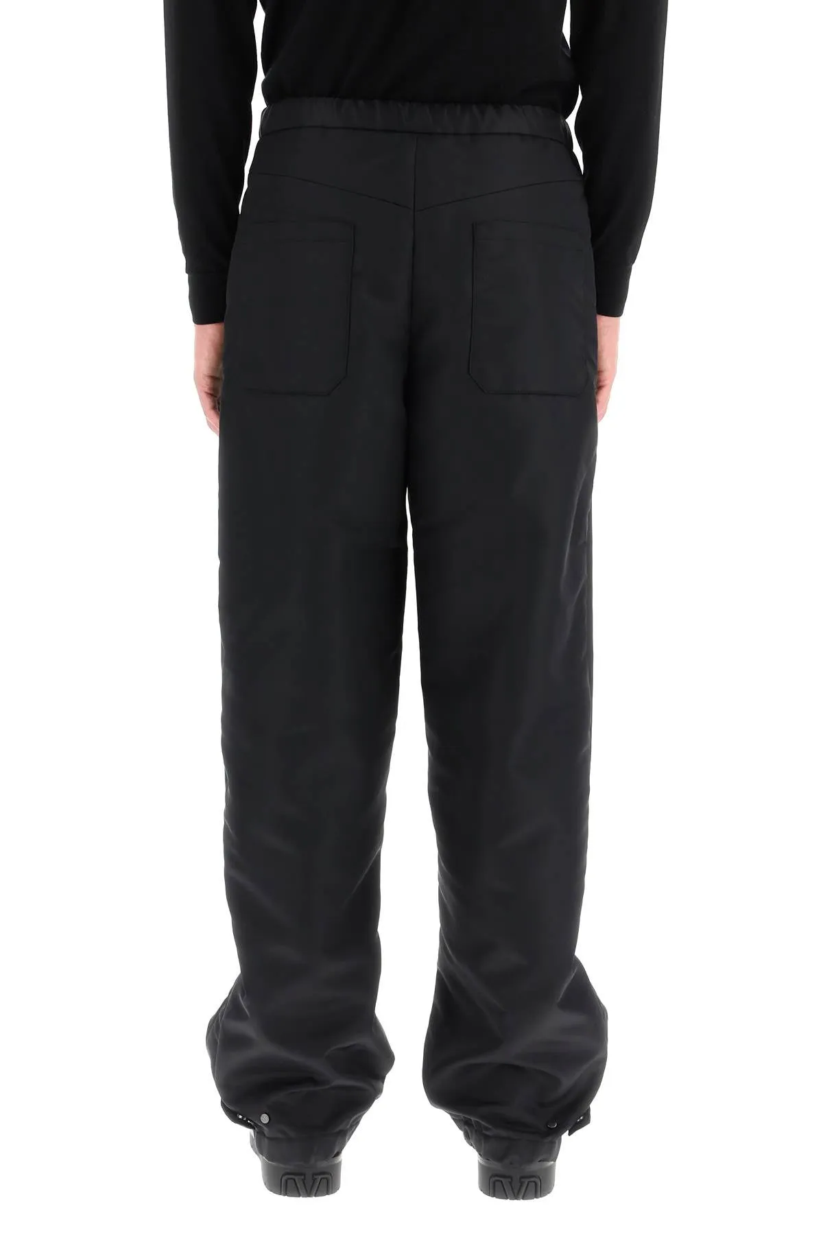 Valentino nylon cargo pants with roman stud detail