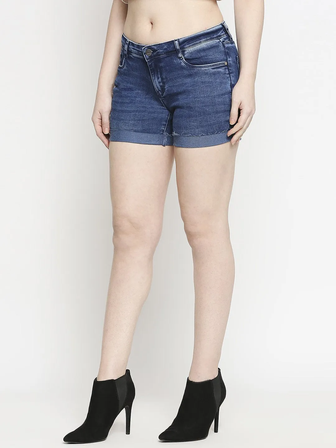 Women High-Rise Slim Fit Shorts