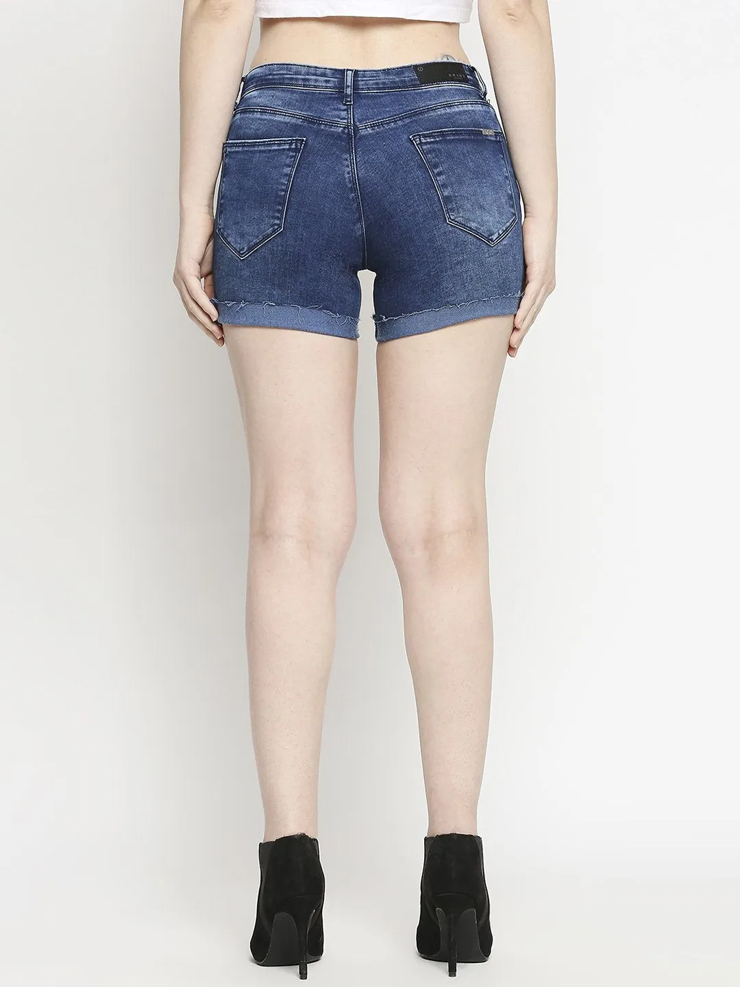 Women High-Rise Slim Fit Shorts