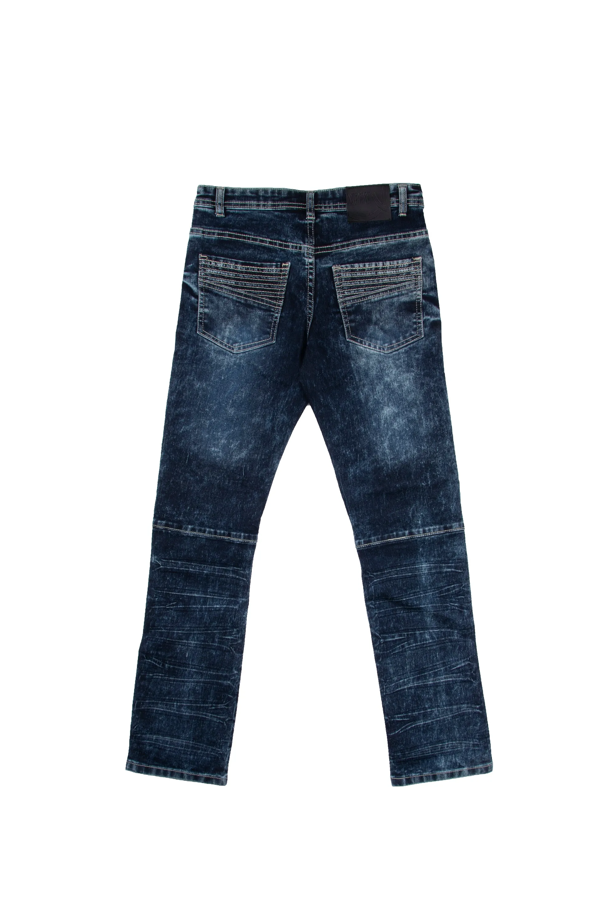 X RAY Big Boys Slim Fit Biker Denim Jeans