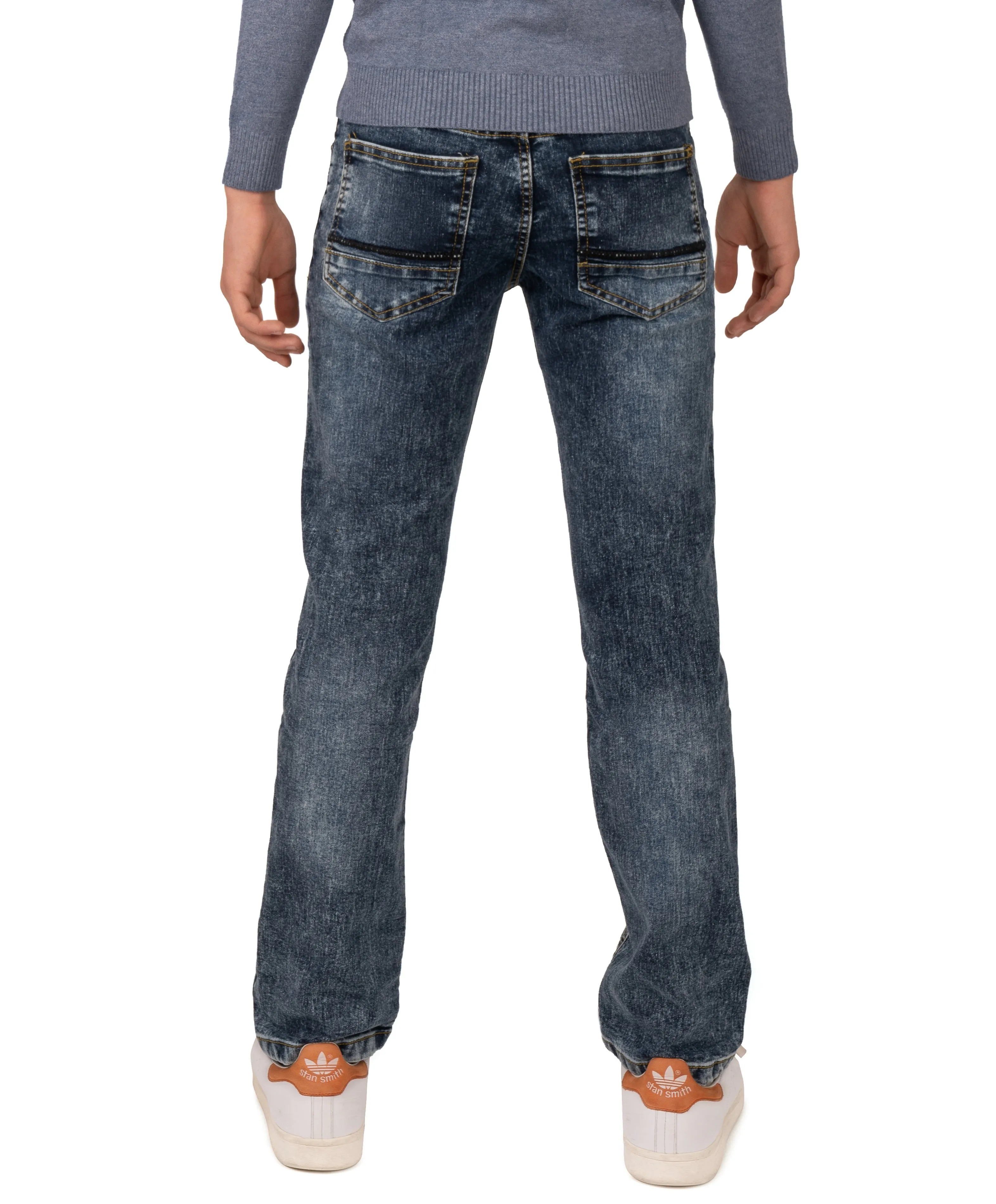 X RAY Boy's Slim Fit Tint Washed Denim Pants