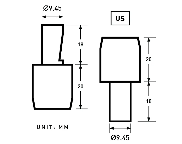 YKK | 14L 8.2mm Prong Snap Fastener | YPS-14L82